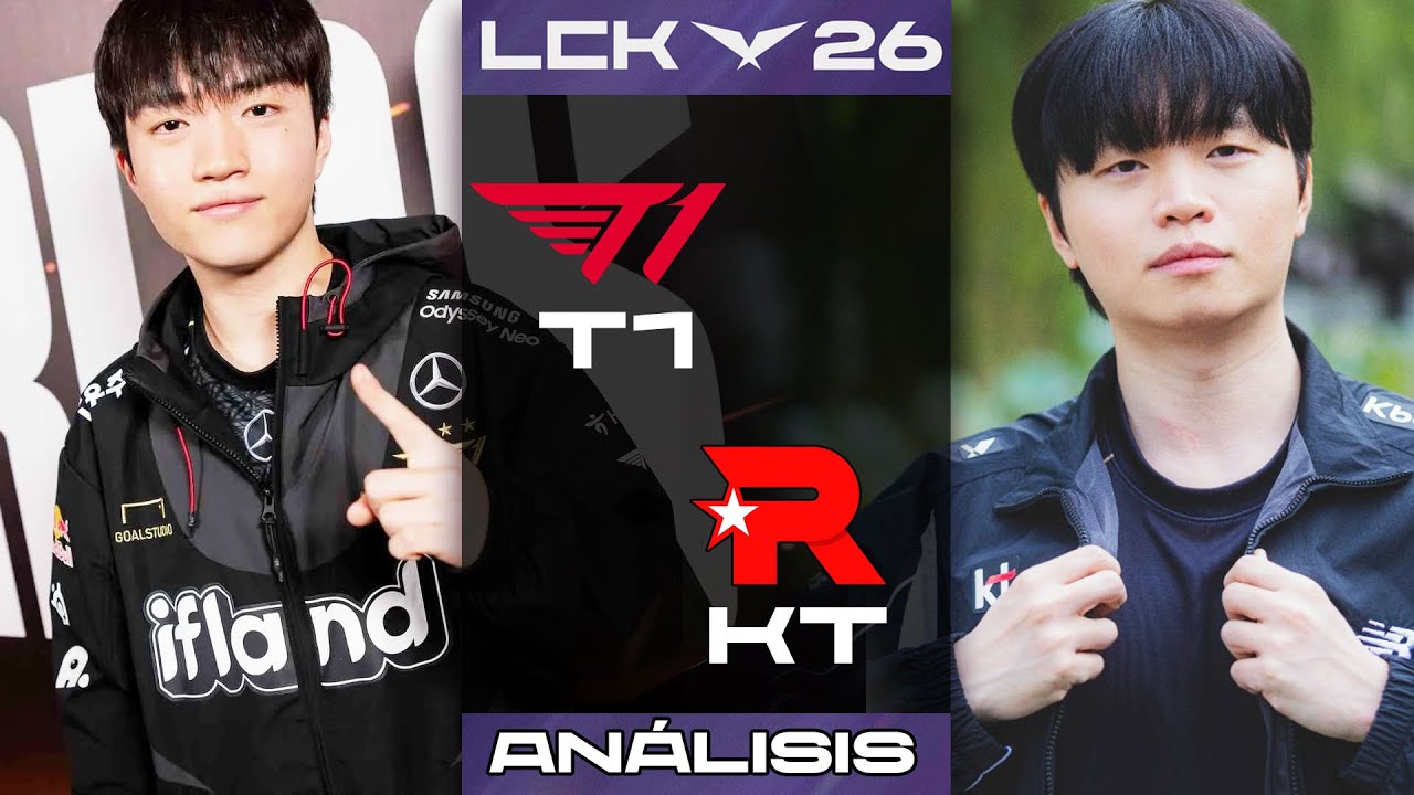 Juegan los finalistas de Worlds 🔰 T1 vs KT LCK Cup 2026 Análisis