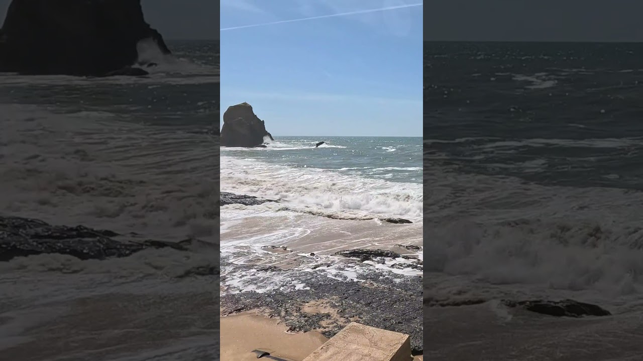 Powerful Ocean Waves Crashing on Rocks 🌊 Natural White Noise for Deep Sleep & Study (4K)