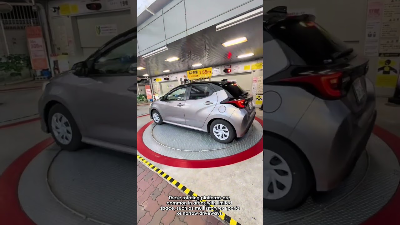 Japan's Rotating Parking Platforms