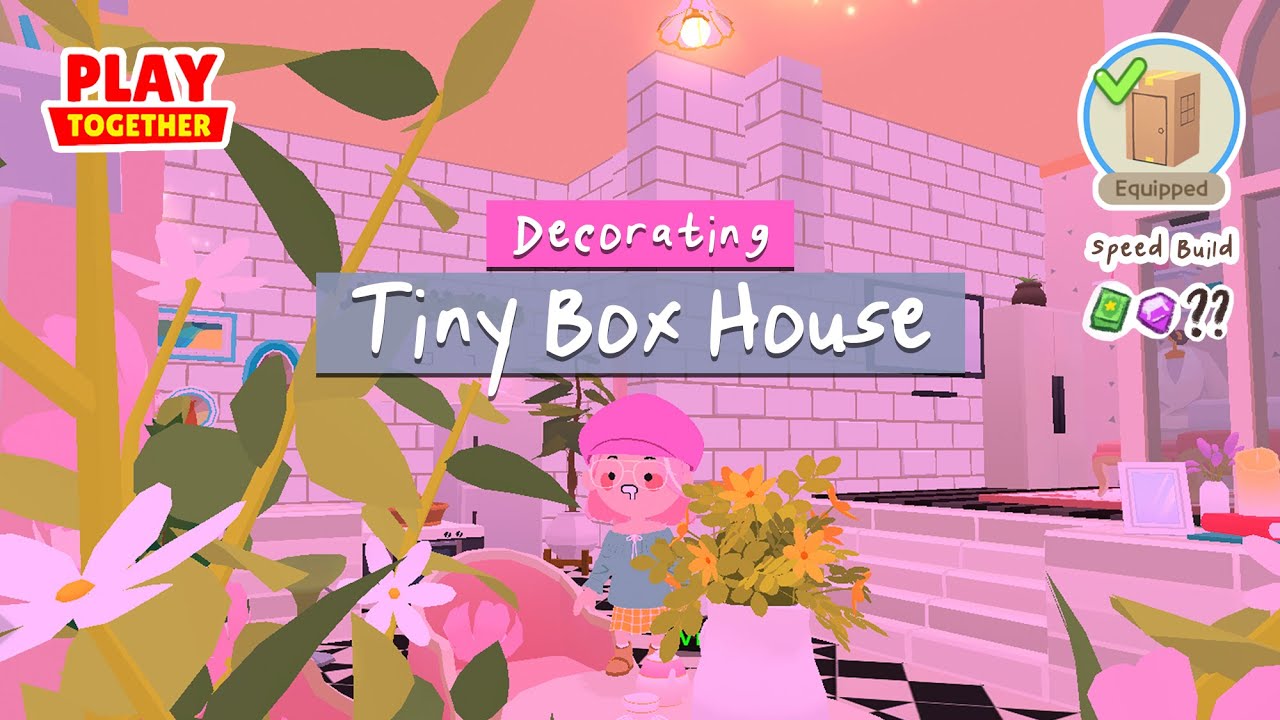 Tiny Box House | Speed Build | Play Together