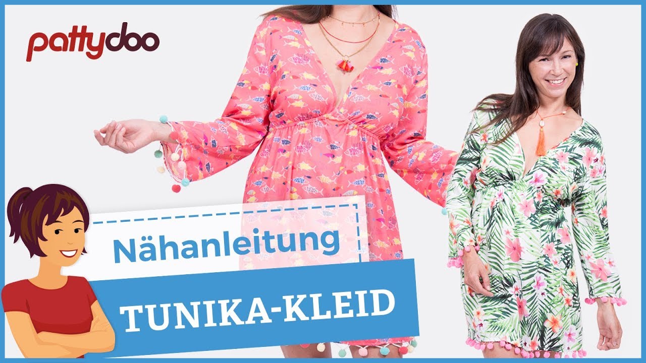 Tunika/ Kleid mit Gummizug im Ibiza-Style selber nähen