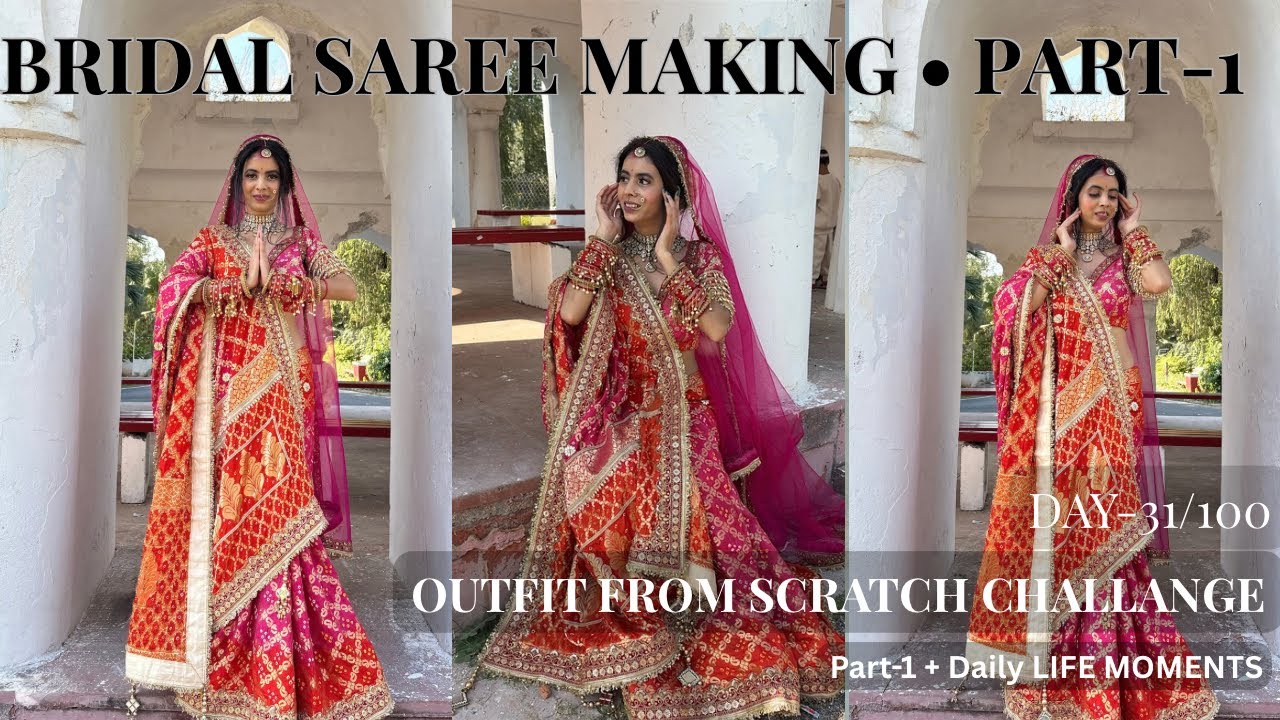 Bridal Saree Designing Vlog | Daily Life Moments | Part 1 | Simran