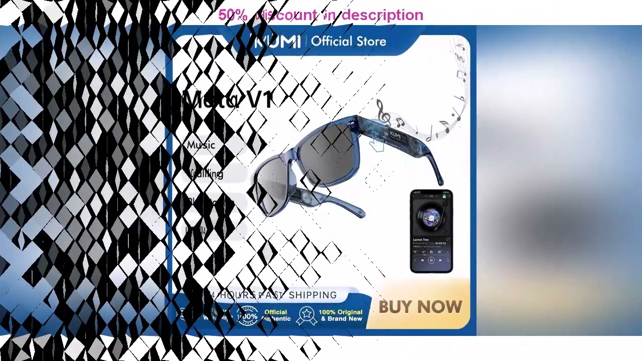 Latest Products You Must Know!&nbsp;KUMI Meta V1 Smart Glasses Polarized Sunglasses Bluetooth glasses