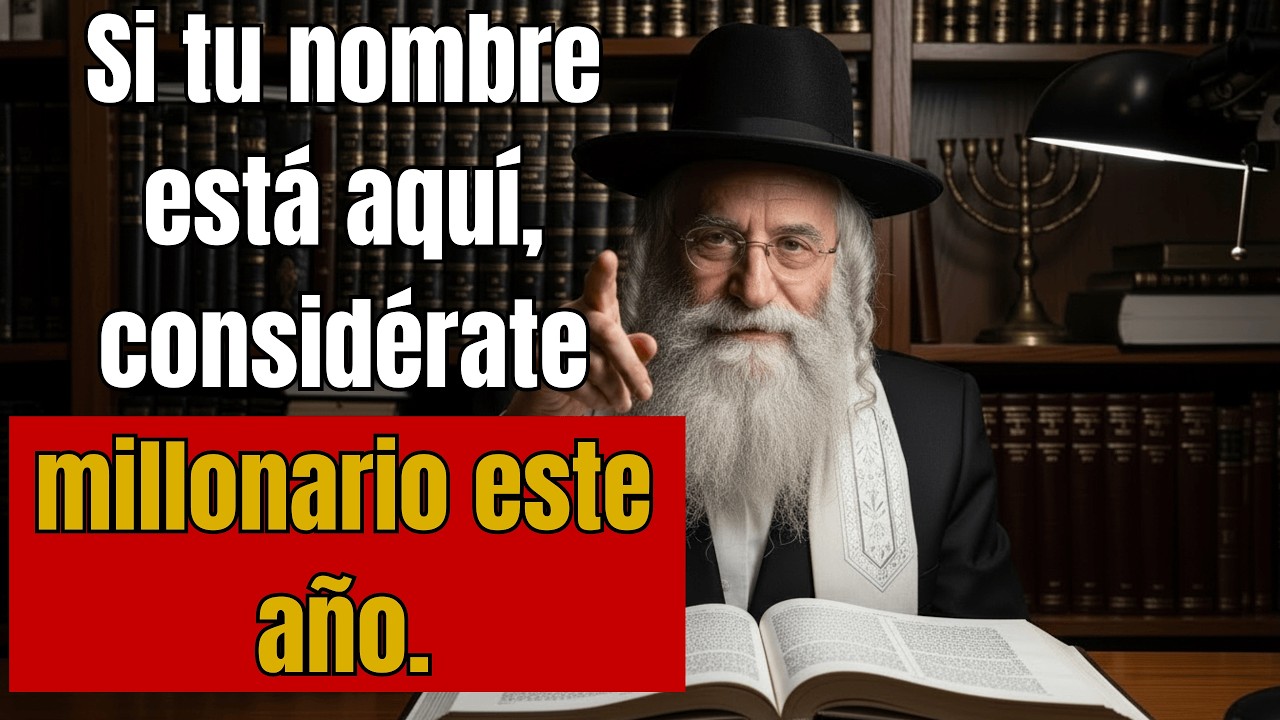RABINO MILLONARIO: 7 nombres que atraen la riqueza y te harán millonario en 2026.