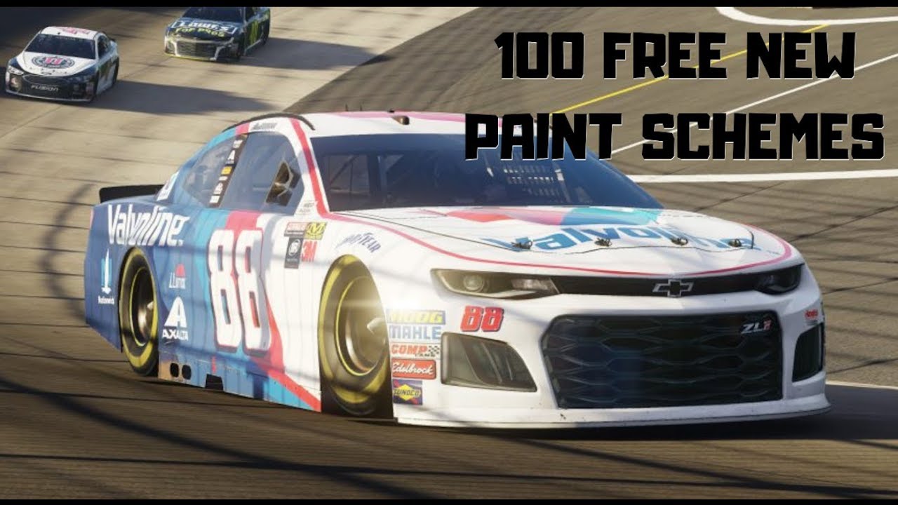 100 FREE NEW PAINT SCHEMES!! NASCAR Heat 3 Update