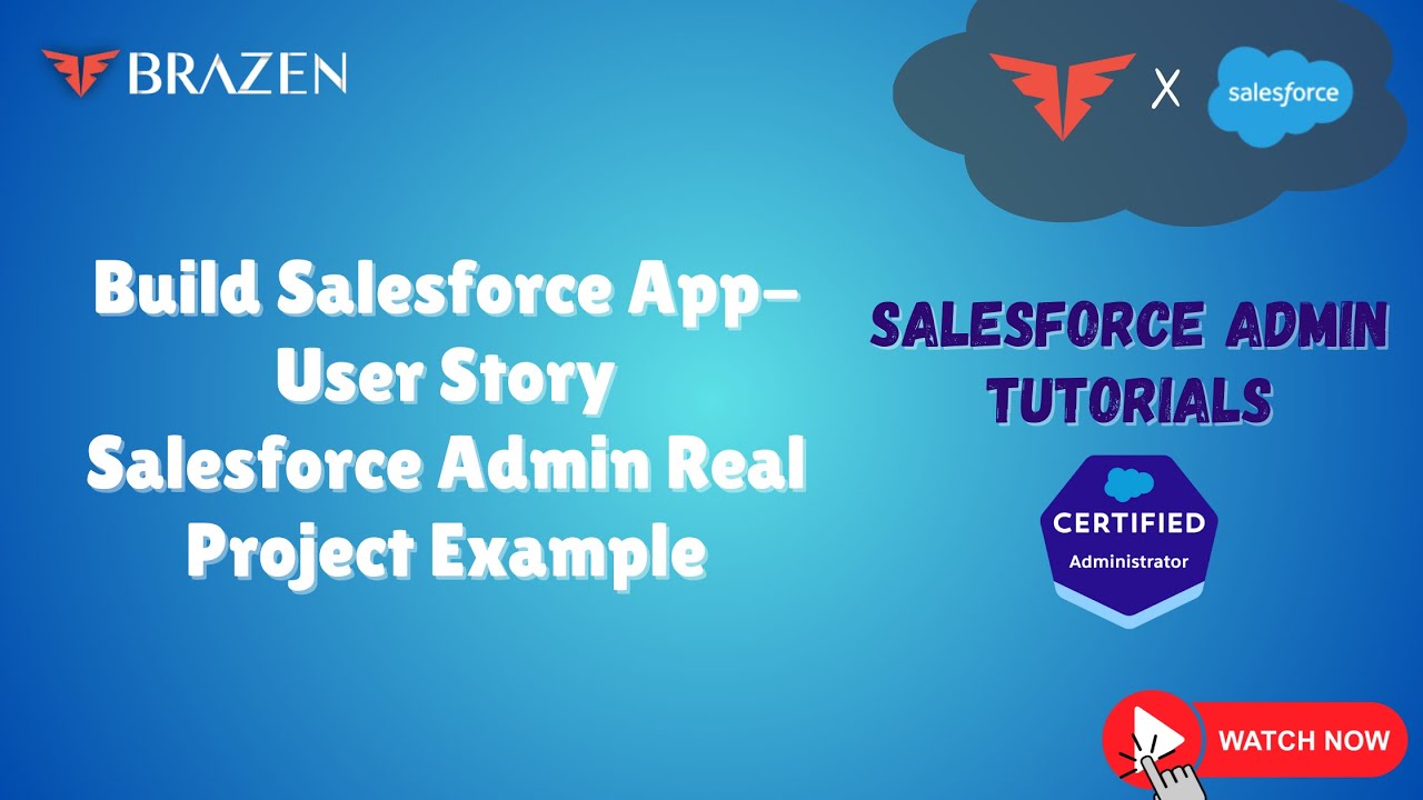Salesforce Admin Real-World Project | User Story for an End-to-End Salesforce Application | Part 1