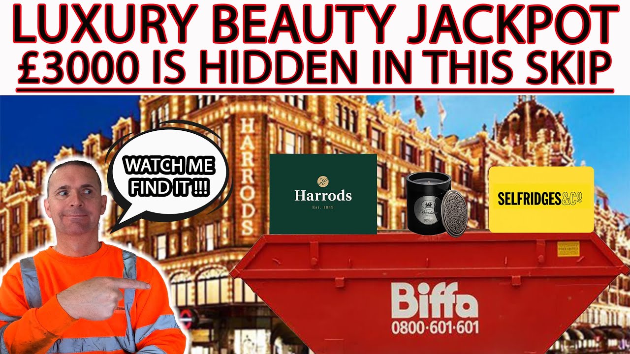 UK DUMPSTER DIVING HUGE BEAUTY JACKPOT WORTH THOUSANDS OF POUNDS, (INSANE)