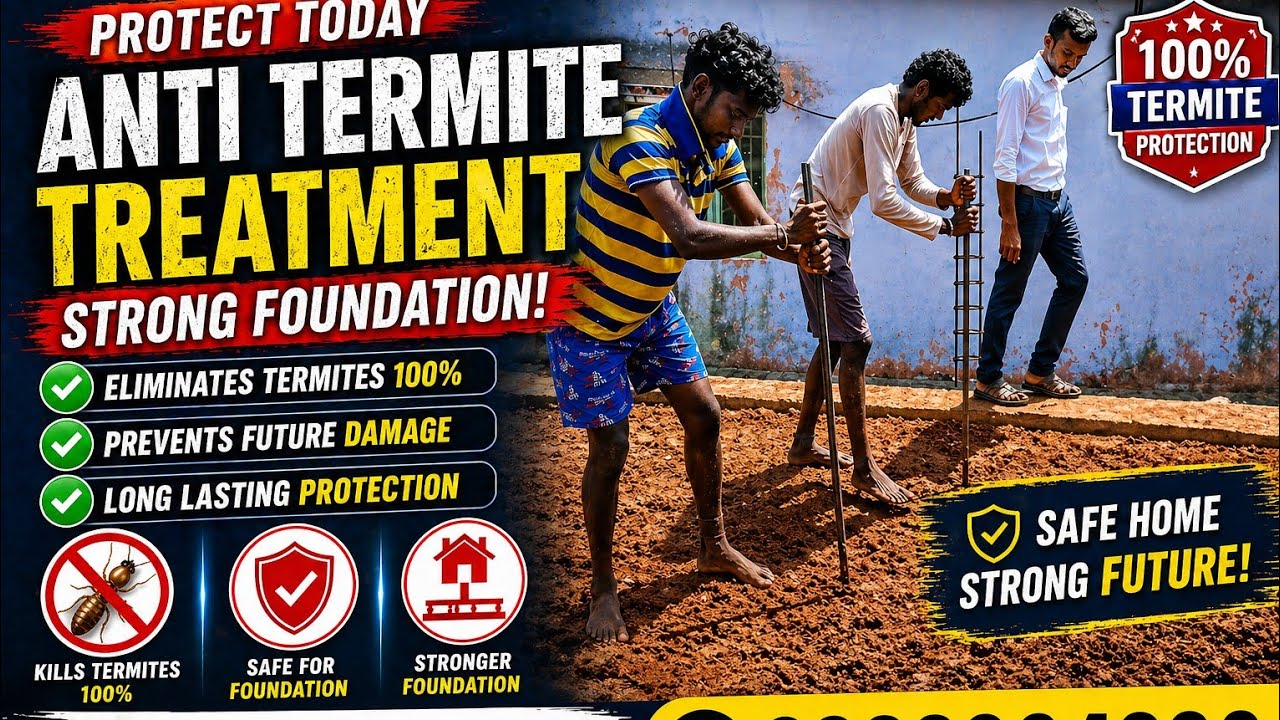 #Anti Termite Treatment #கரையான் தொல்லைக்கு தீர்வு #Best builder Coimbatore #construction #civil