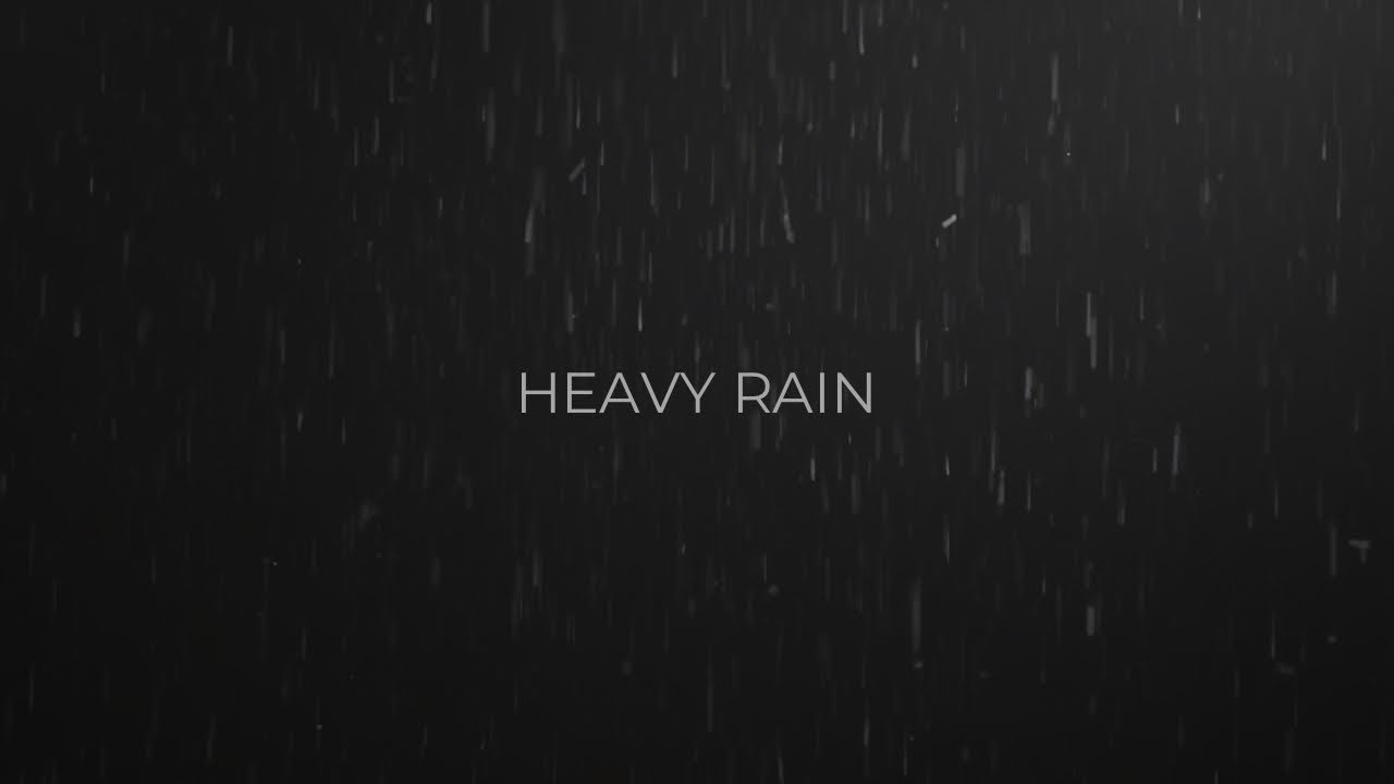 Heavy Rain Sounds for Sleeping | No Thunder | 7 Hours