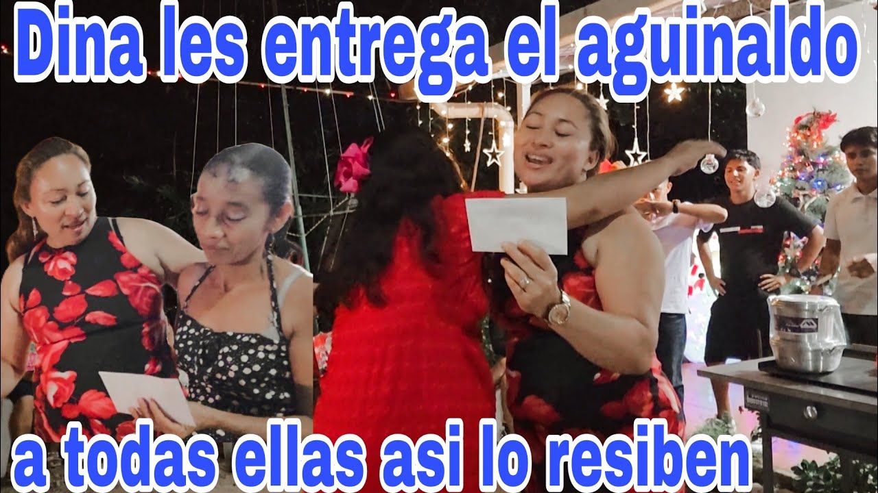 Asi es como Dina les entrega el aguinaldo a ellas😳😱