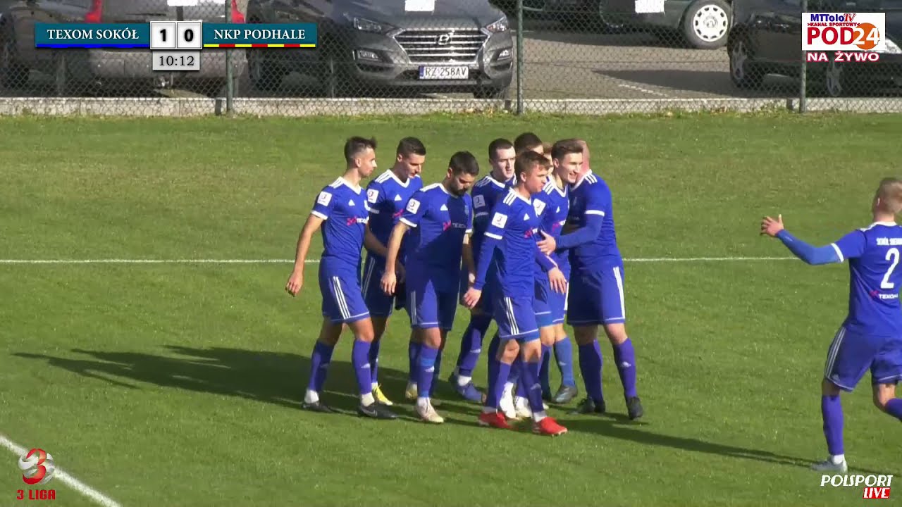 [2021-10-24]🔶📺Skr&oacute;t⚽ TEXOM SOK&Oacute;Ł Sieniawa 🆚 NKP PODHALE Nowy Targ