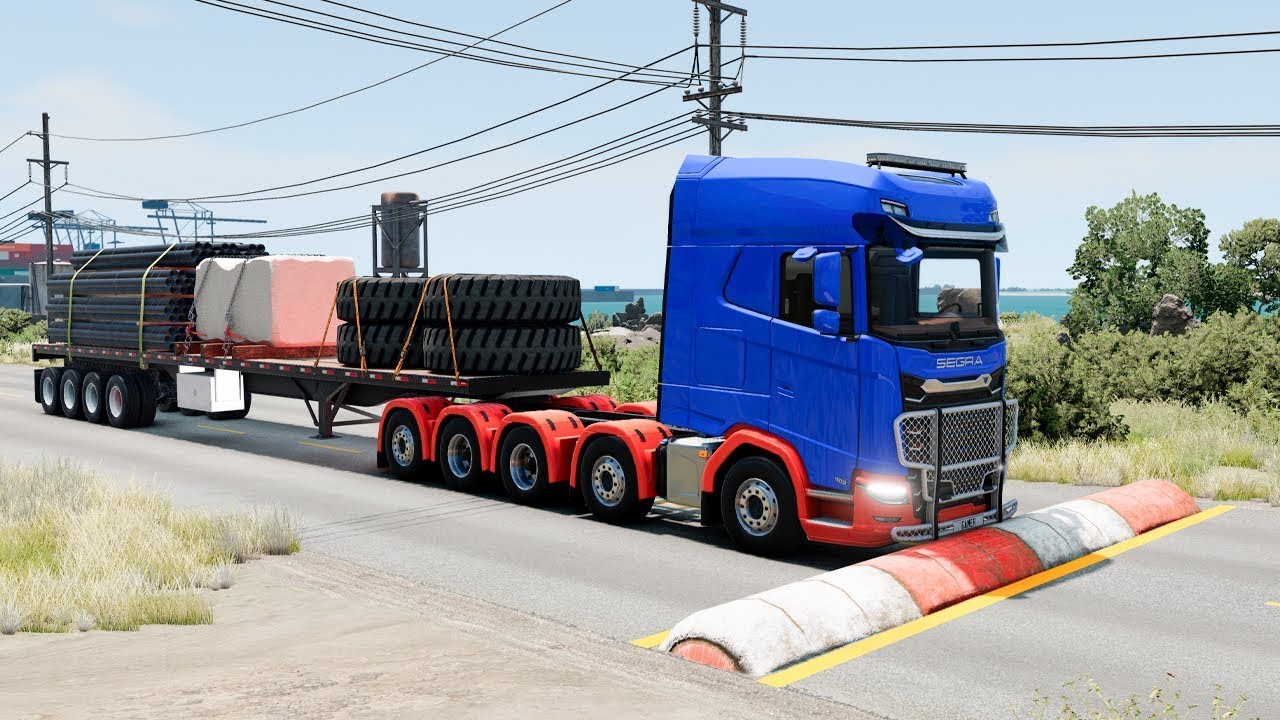 Cars and Trucks vs Speed Bumps SPECIAL #133 | BeamNG Drive | TrucksVs