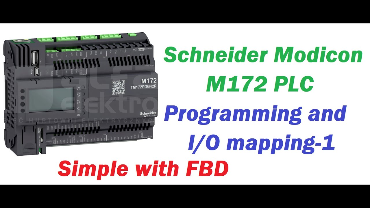 EcoStruxure M172 — выбор модулей и базовое программирование / сопоставление ввода-вывода / SCHNEI...