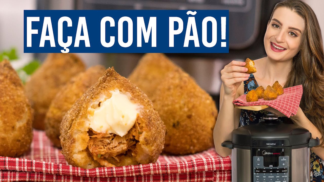 Coxinha de PÃO DE FORMA na Airfryer (Panela de Pressão Elétrica) - Cozinha do Bom Gosto - Gabi Rossi