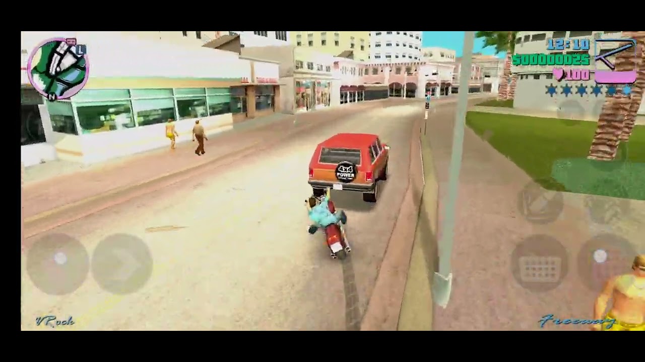 GTA Vice City Mobile – Police Caught Me During Beating girls on beach for twice🚓💥 | Crazy Action!