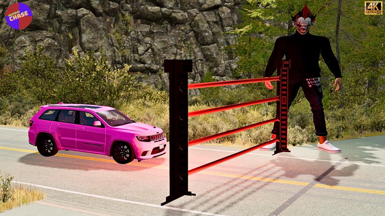 Cars Vs Laser Gate Entrance | Epic Horror Battle | BeamNG.drive 🔥