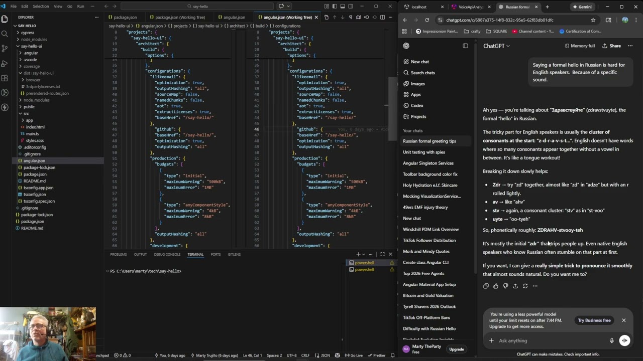 010 -Angular/Voice Say Hello: Say Hello Installed Angular Material