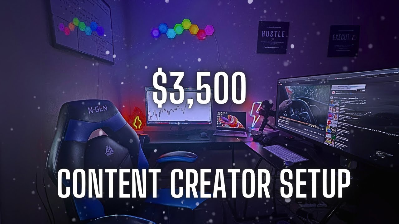 My $3,500 Day Trading/Content Creation Office Setup