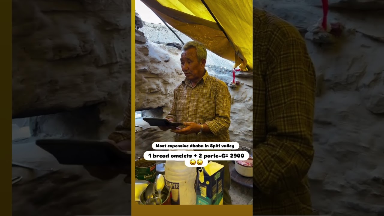 Most expensive dhaba in spiti valley 