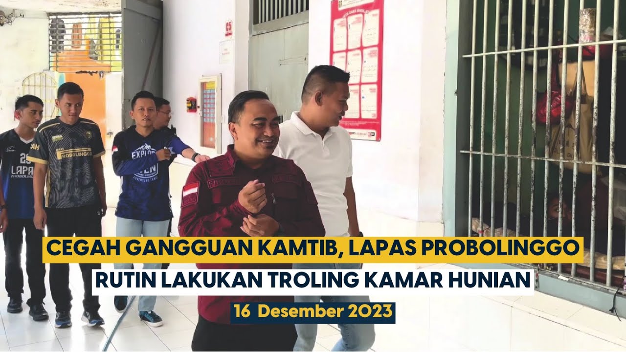 Cegah Gangguan Kamtib, Lapas Probolinggo Rutin Lakukan Troling Kamar Hunian