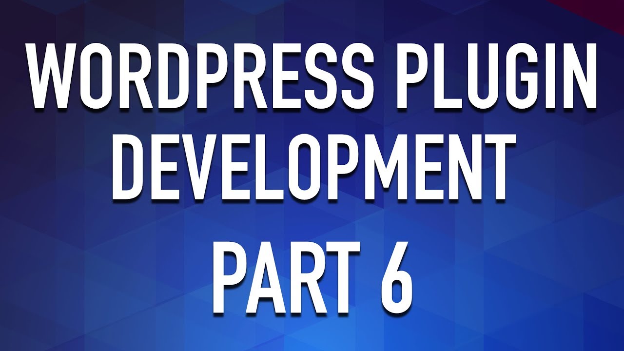 WordPress Plugin Development - Part 6 - Enqueue Admin Scripts