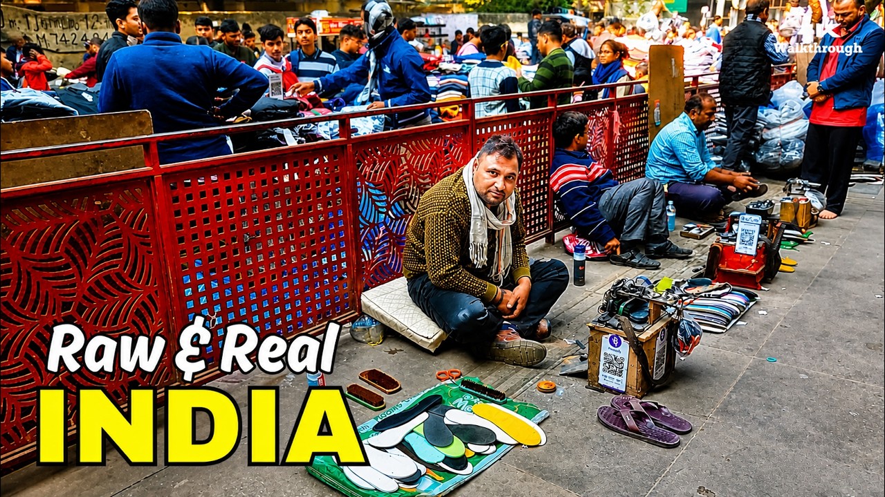 You Won’t Believe This Street in India 🇮🇳 | Extreme Chaos in Delhi (Silent 4K HDR)