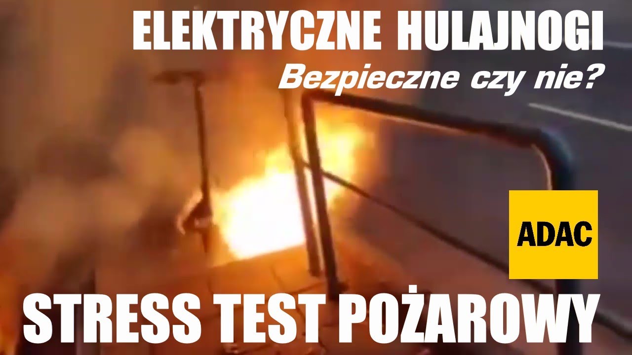 🔥 Jakie jest ryzyko, że e-hulajnoga się zapali? Niemiecki ADAC przeprowadził stress testy 6 modeli