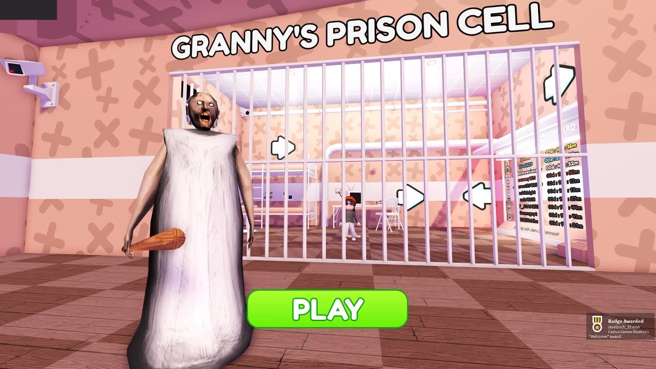 Granny prison run escape obby | OBBY ROBLOX || Nonstop no death 4k #roblox #obby