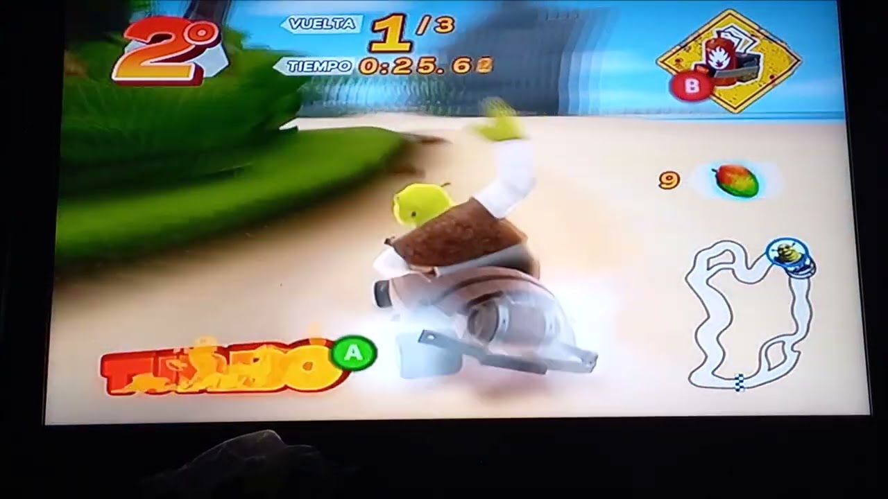 Madagascar Kartz - Todas las Carreras de Shrek en 50cc, 100cc, 150cc y 200cc Reflejado