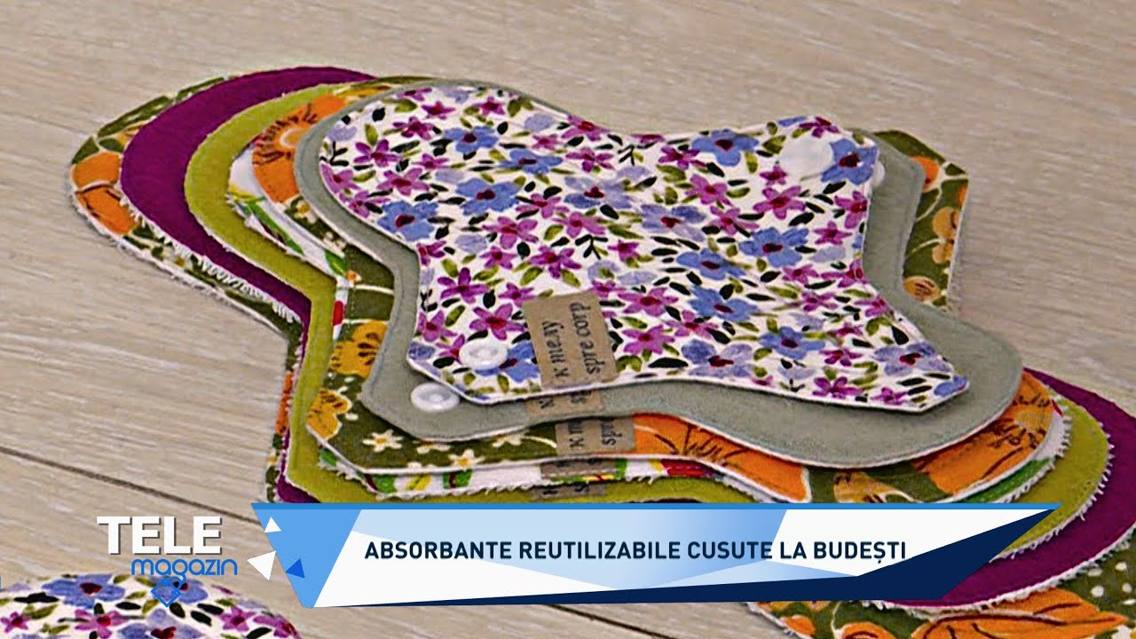 Absorbante reutilizabile, cusute la Budeşti. Din ce sunt create, cât rezistă şi cât costă
