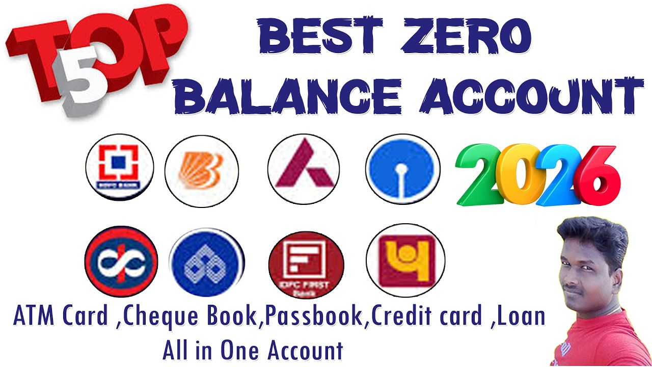 TOP 5 Digital  Zero Balance Account Open Online full process details in Tamil
