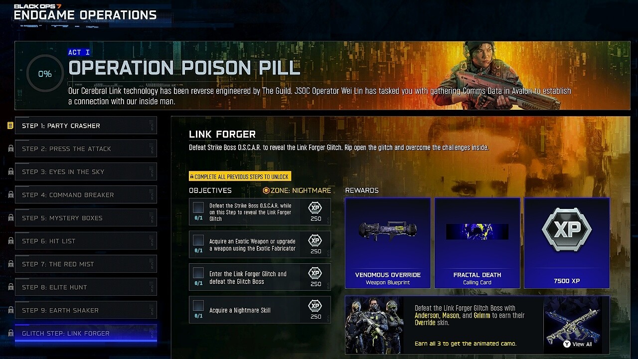 How To Unlock All New Operation Poison Pill Rewards In Black Ops 7 Endgame
