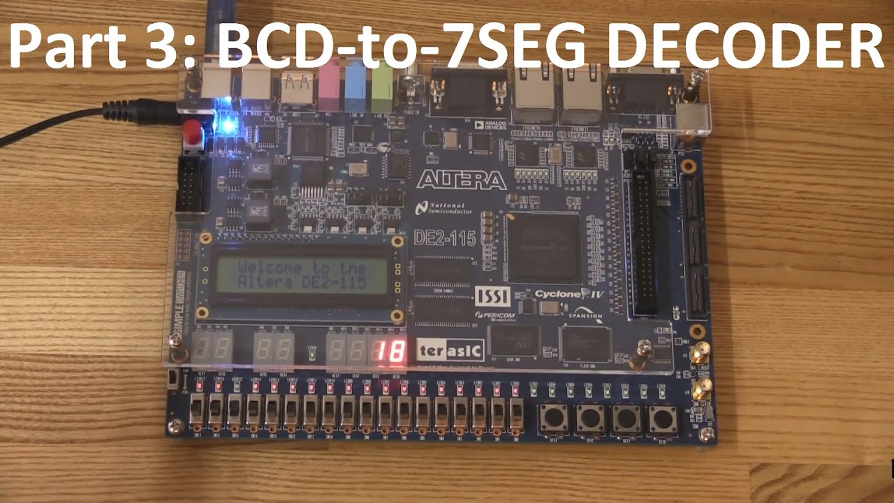 FPGAs and VHDL- Part 3: BCD to 7 Segment Decoder - Ec-Projects