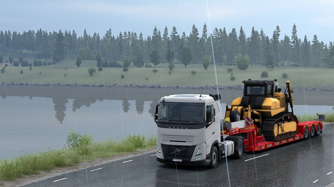 Viajando pela Europa com melhorias gráficas, Volvo FH, Euro Truck simulator 2