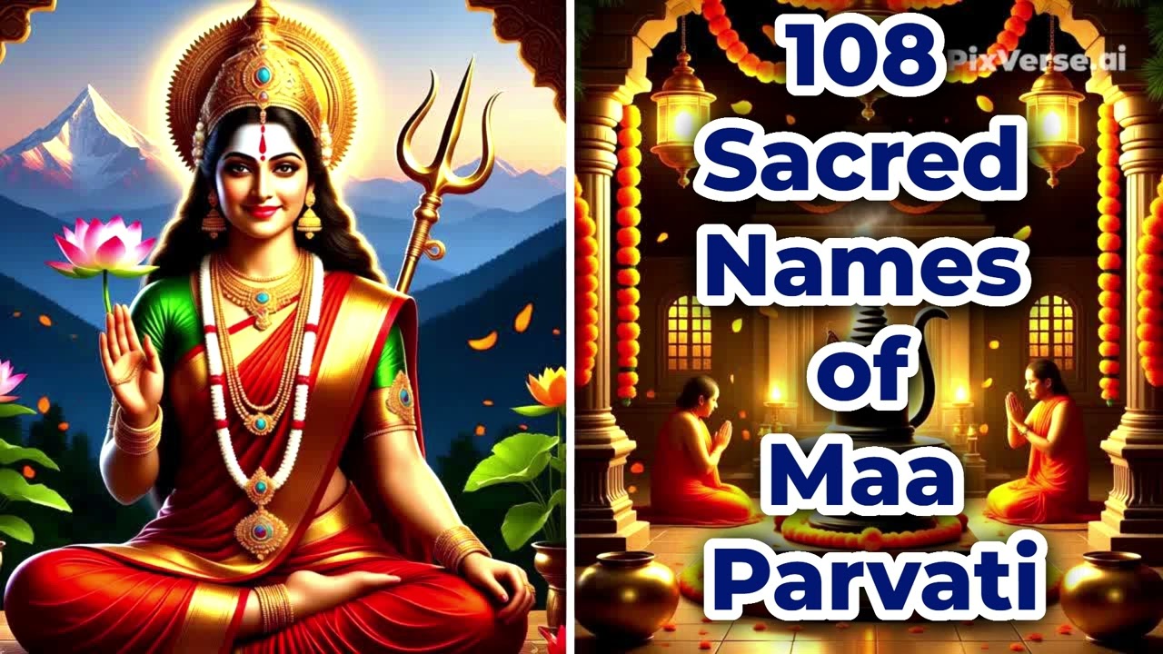 ☀️ Divine Chant for 108 Maa Parvati Names ☀️ #maaparvati #shivshakti
