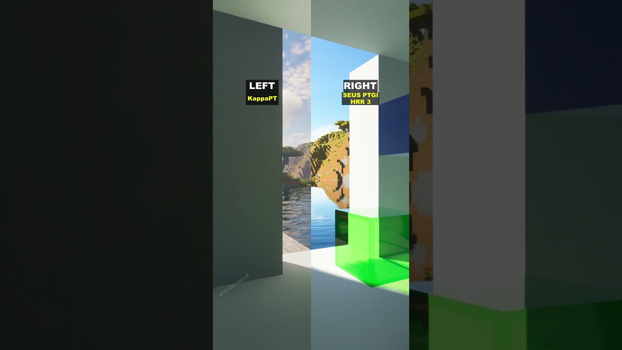 Minecraft Shaders: KappaPT or SEUS PTGI❓ #shorts