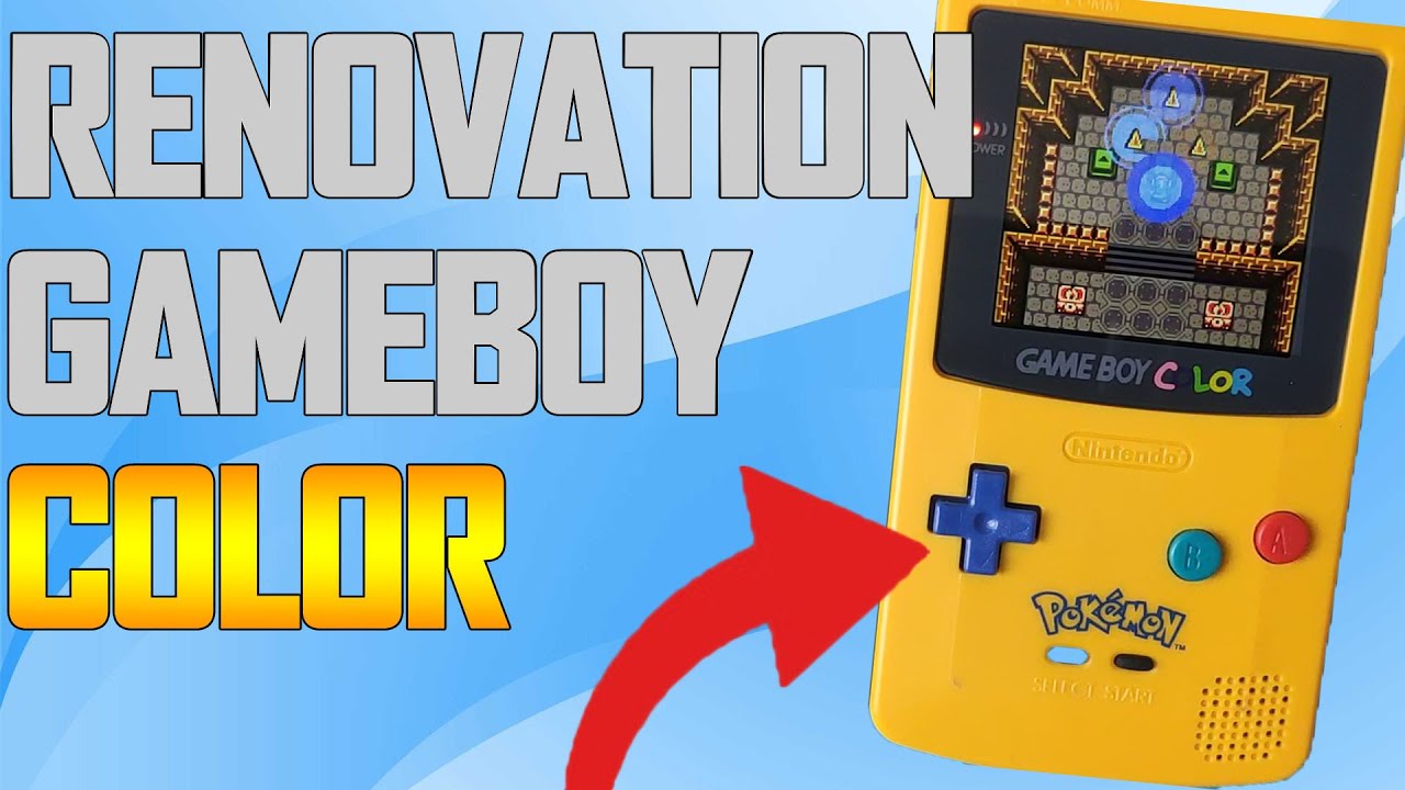 Rénovation d'une gameboy color : Ecran IPS + Coque pokemon !