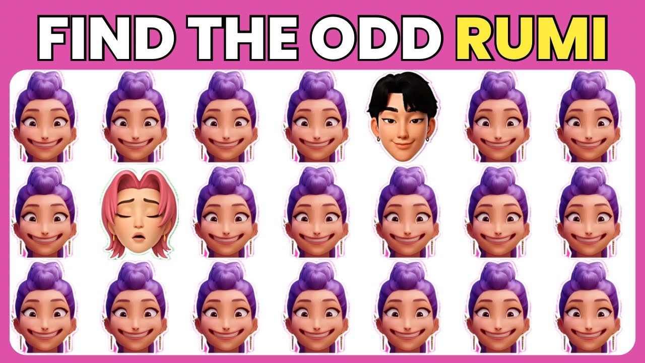 ❤️‍🔥 Find The Odd One Out Kpop Demon Hunters Edition 🎧🎶 | Huntrix , Rumi , Jinu 
