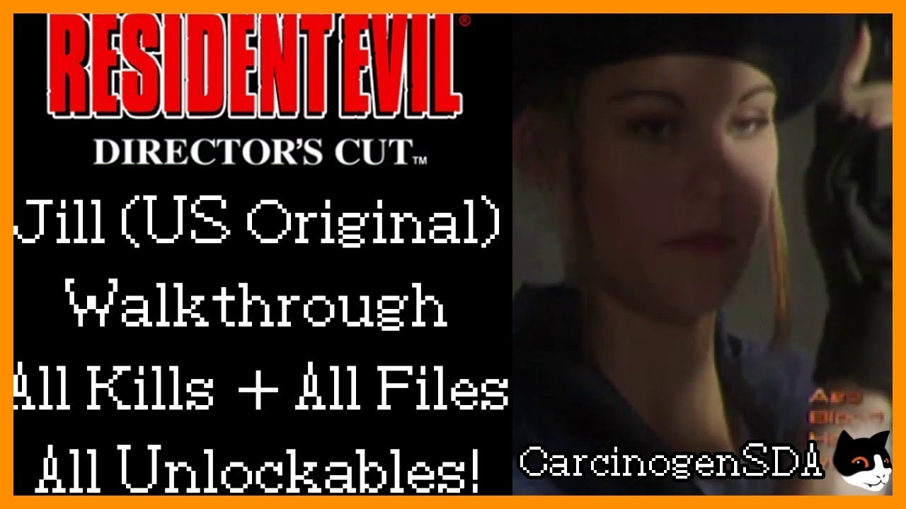 [No Commentary] - Resident Evil Director's Cut (PS1) - Jill (Original) All Kills, All Unlockables