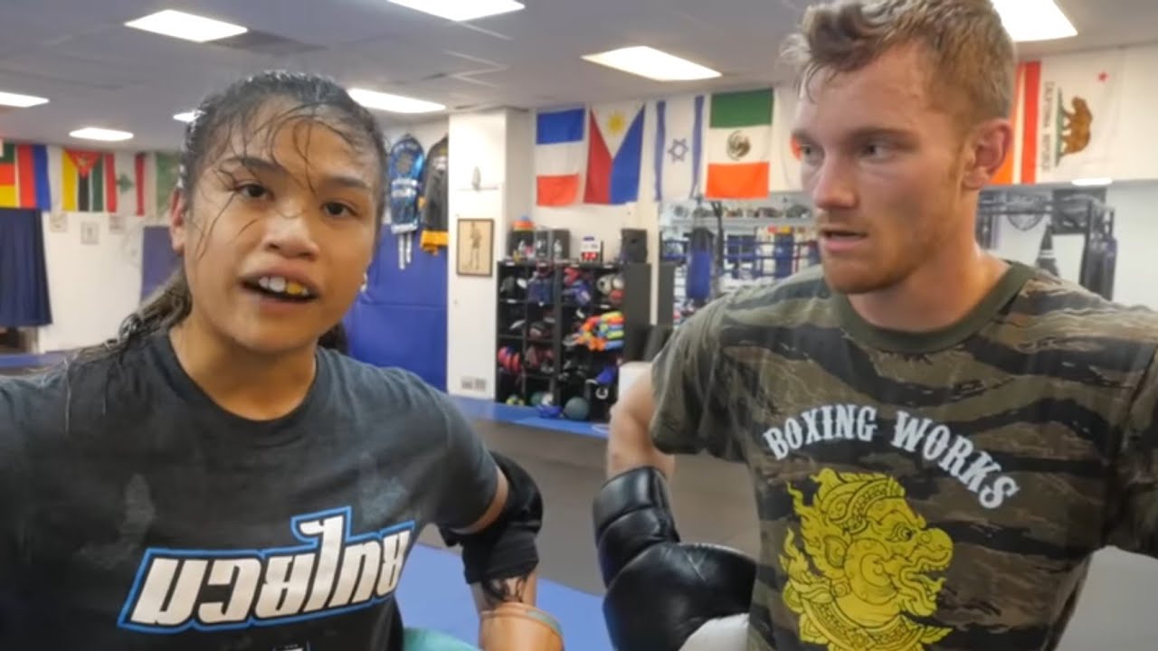 Sparring the Female US Muay Thai Team