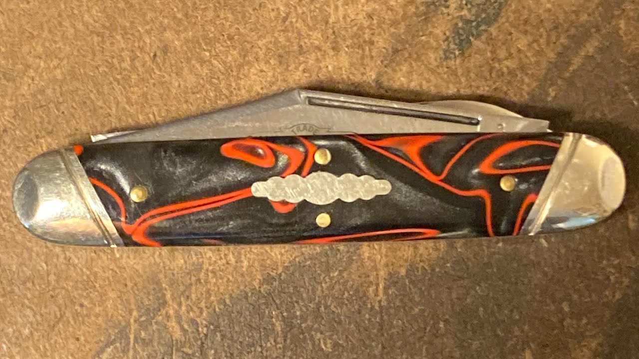 Great Eastern Cutlery 541214 Lava Acrylic GEC Pocket Knife #54 1095 Carbon Steel Made in America