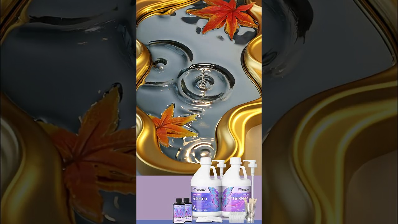 Freeze a Drop of Water with Resin 🍁 | HeyClear Epoxy Art