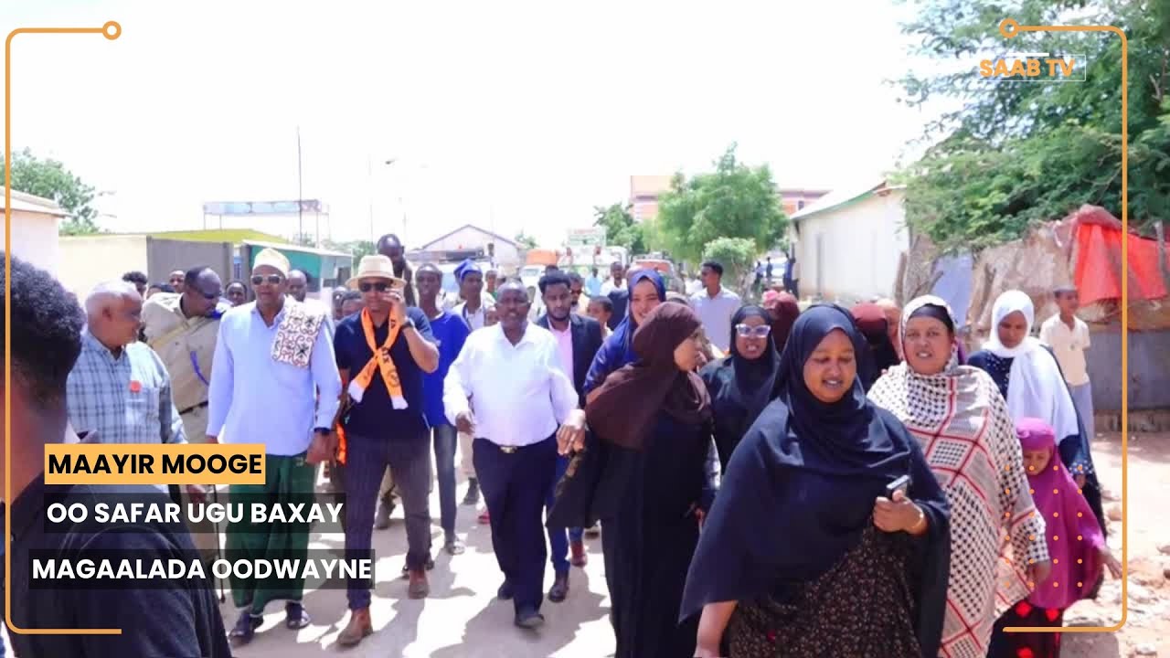 Maayar Mooge oo si diiran lagu soo dhaweeyay Magaalada Oodwayne