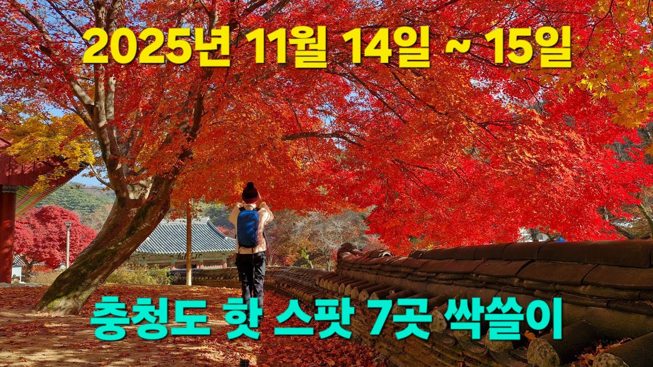 1박 2일 동안 충청도 단풍 핫 스팟 7곳 싹쓸이