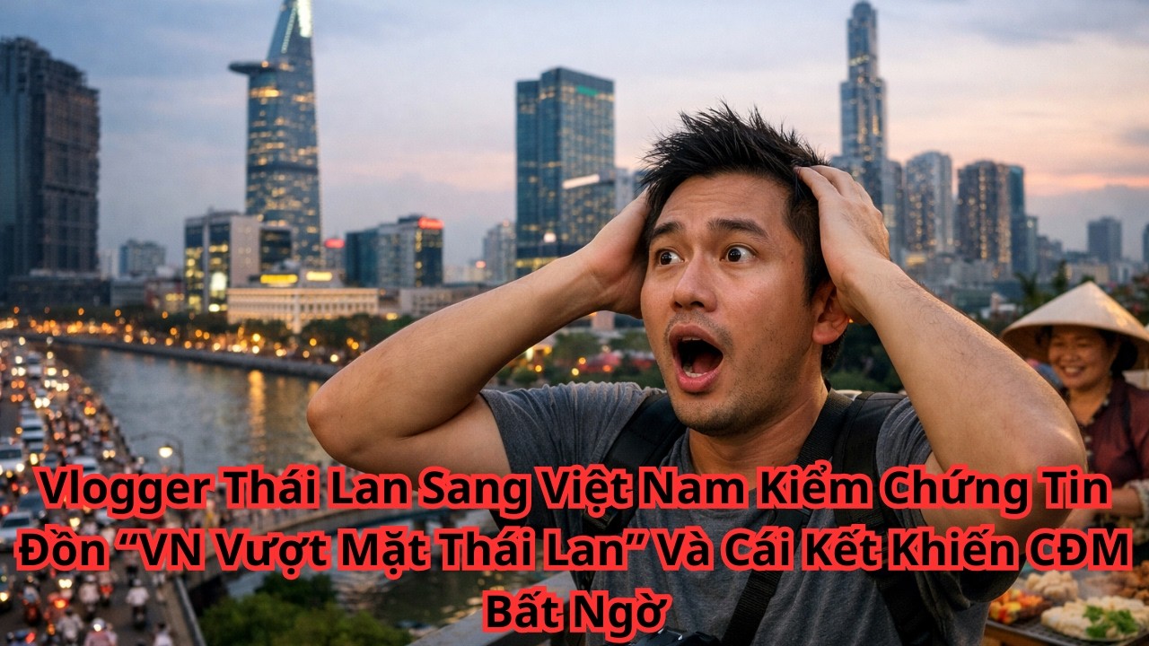 Vlogger Thái Lan Sang Việt Nam Kiểm Chứng Tin Đồn “VN Vượt Mặt Thái Lan Và Cái Kết Khiến CĐM Bất Ngờ