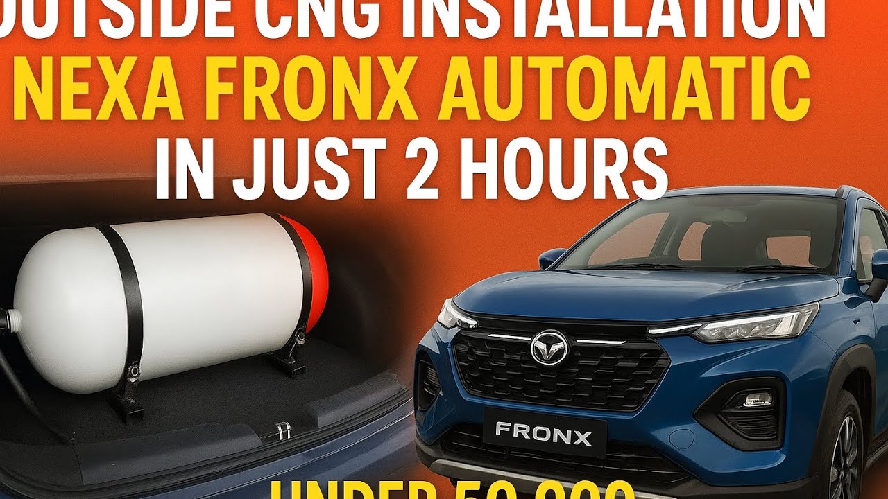 Installation CNG Kit in My Nexa Fronx Automatic | Less Than 2 Hrs, Just 50K @moreandexplore 