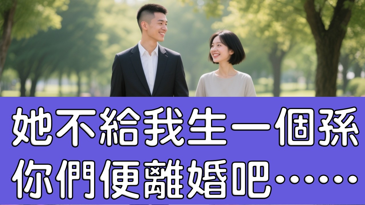 她不給我生一個孫，你們便離婚吧......