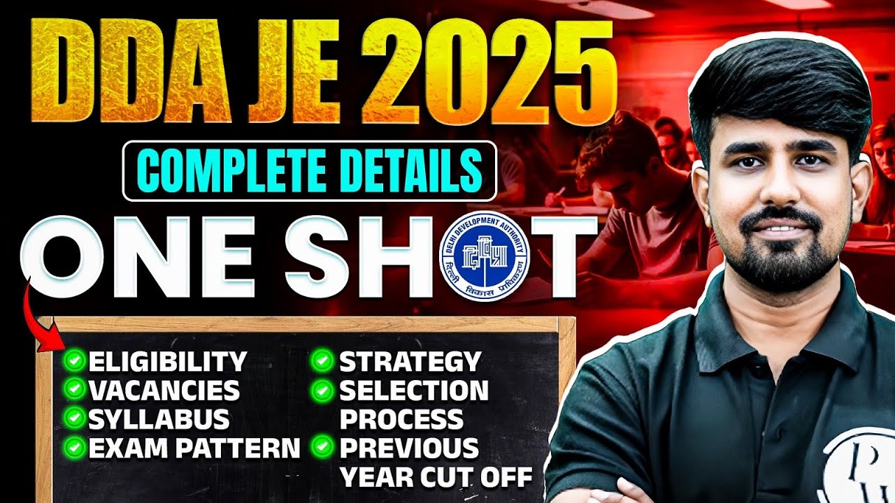 DDA JE 2025 | Syllabus | Exam Pattern | Job Profile | Salary | Promotion | All Details in ONE SHOT