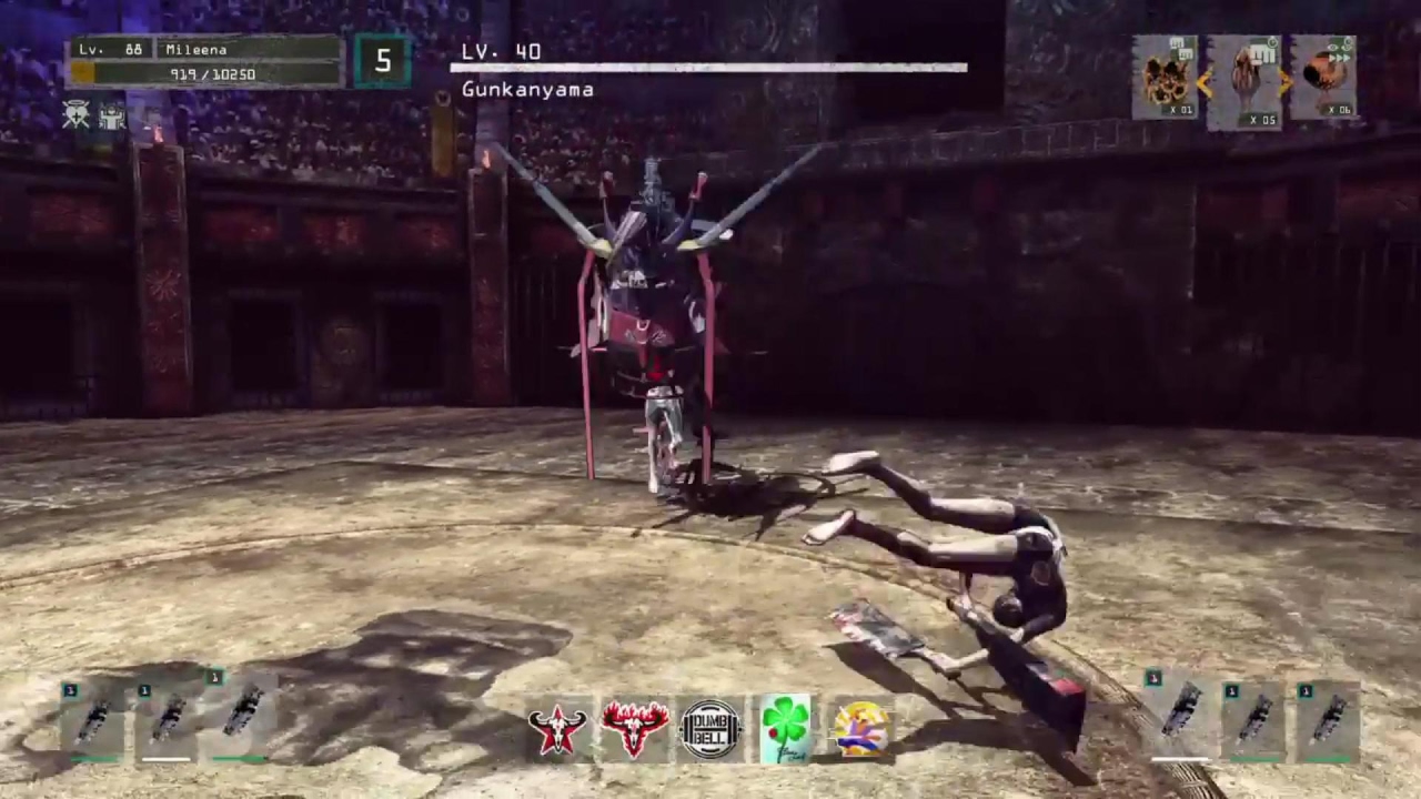 Let It Die - Final Boss Gunkayama - Easy Win (Floor 40 - Futagi)