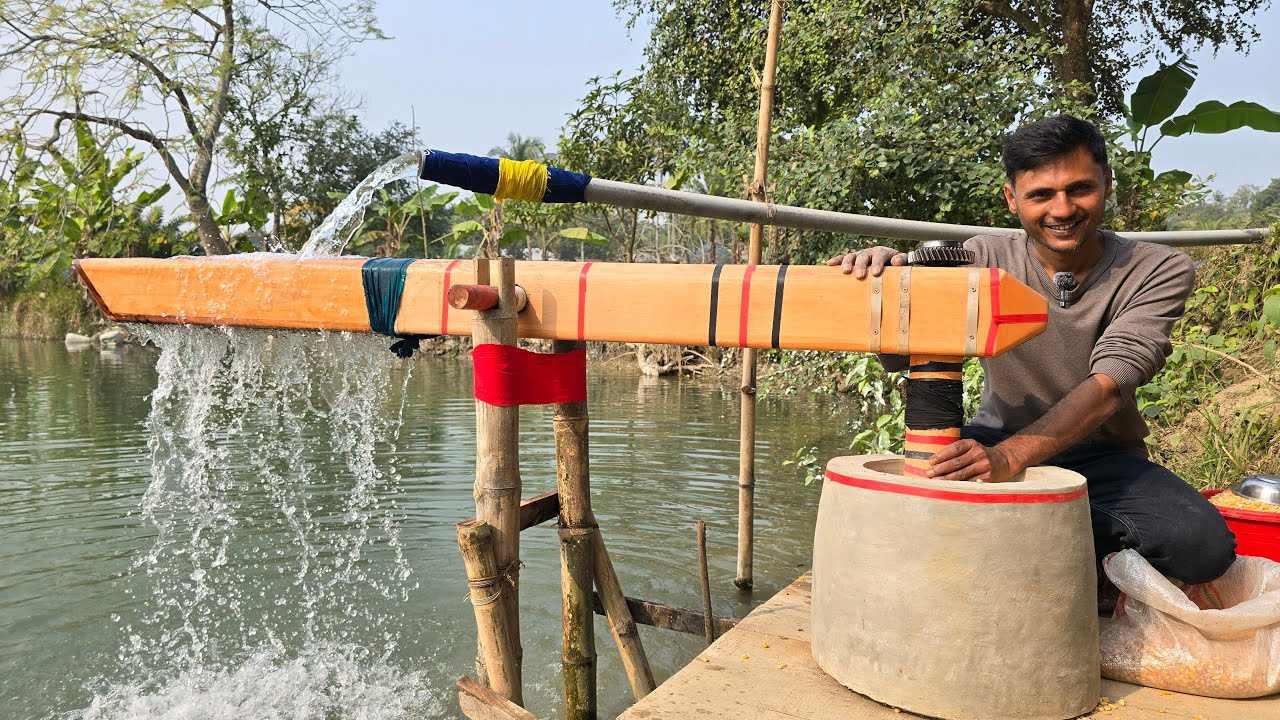 🔴 LIVE: Water-Powered Dheki Corn Grinding EP-56
